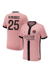 Paris Saint-Germain Nuno Mendes #25 Fotballdrakt Tredje Klær 2024-25 Korte ermer